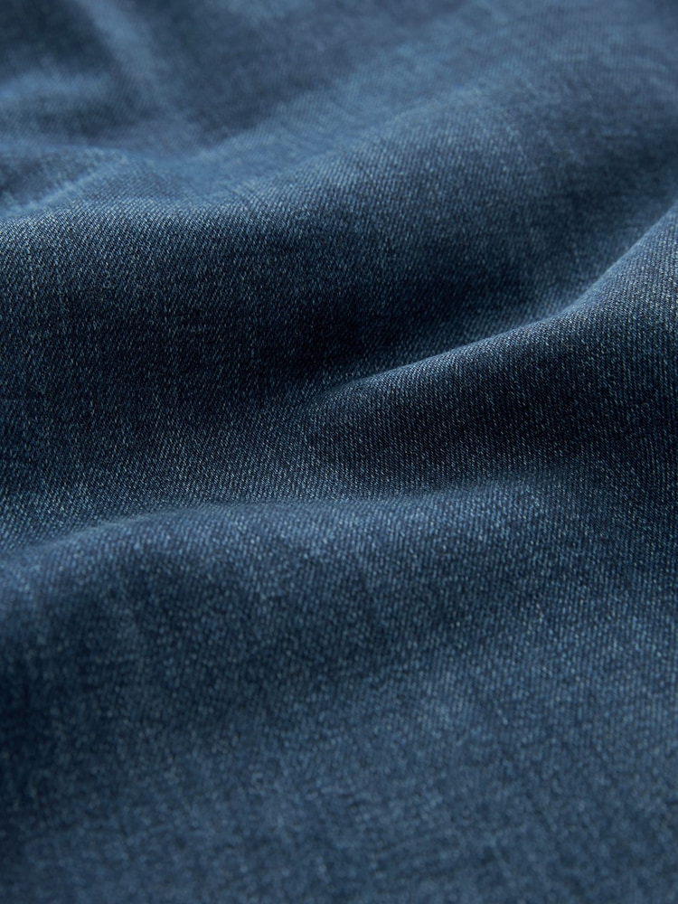 Blue Mid Single Straight Fit Classic Stretch Jeans - Image 9 of 9