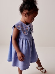 Blue Cotton Summer Dress (3mths-7yrs) - Image 2 of 7
