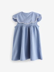 Blue Cotton Summer Dress (3mths-7yrs) - Image 7 of 7