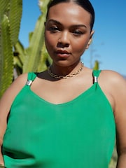 Live Unlimited Curve Green Wide Leg Trousers - Image 4 of 7