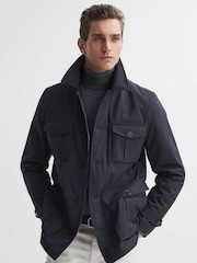 Azul marino - Chaqueta guerrera de inspiración militar Ellis de Reiss - Imagen 4 de 5