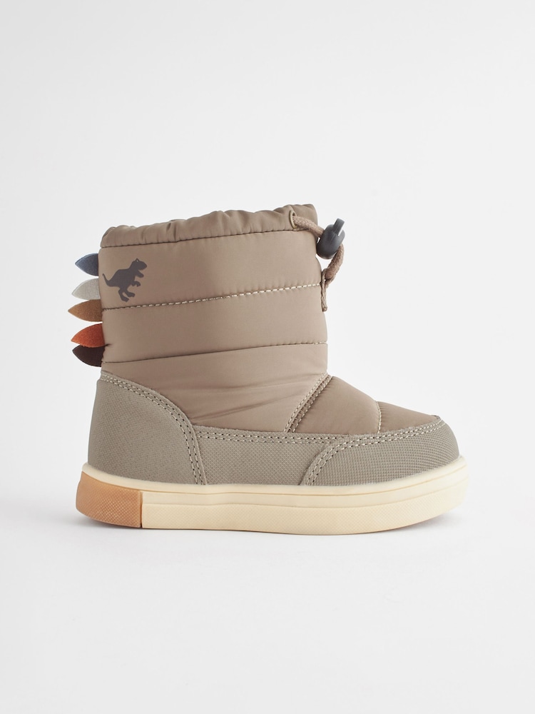 Stone Thermal Thinsulate™ Lined Quilted Water Resistant Boots - Image 2 of 6 Stone Thermal Thinsulate™ Lined Quilted Water Resistant Boots - Image 2 of 6