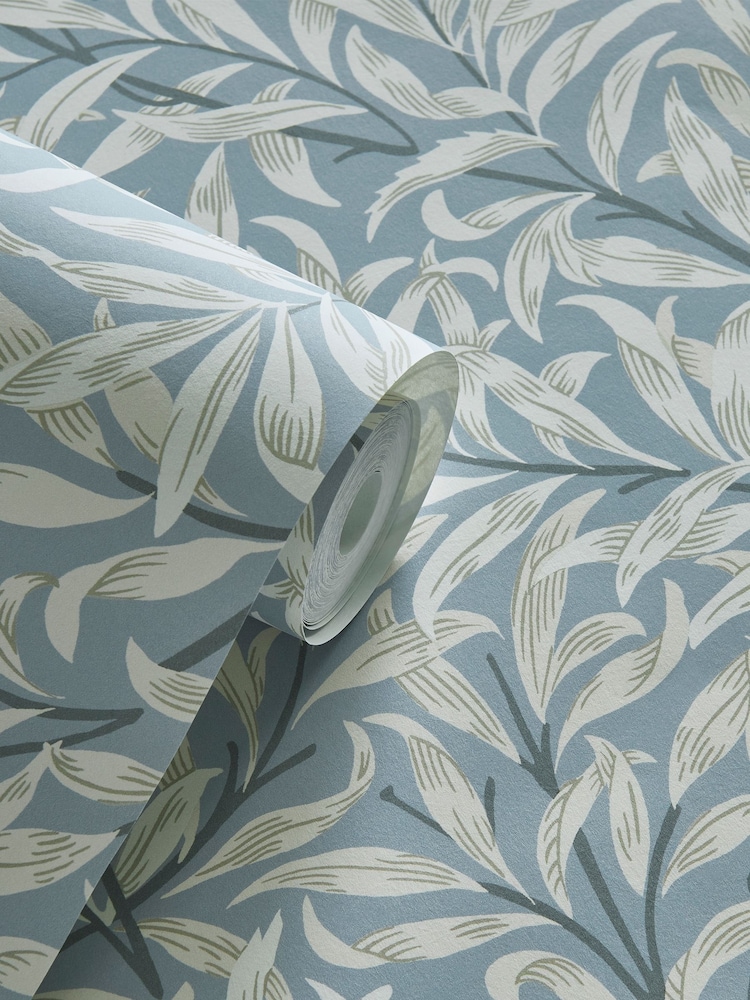 Clarke & Clarke William Morris Designs Dove Grey Willow Boughs 10.05M Wallpaper - Image 2 of 2