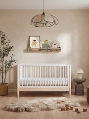 Gaia Baby Natural Ash  White Eos Cot & Dresser 2 Piece Nursery Furniture Set - Image 2 of 4