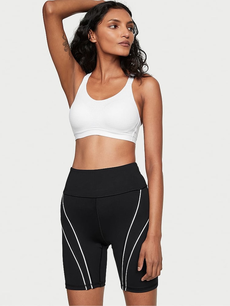 Victoria's Secret White Lightweight Mesh Medium Support Sports Bra - Image 3 of 4