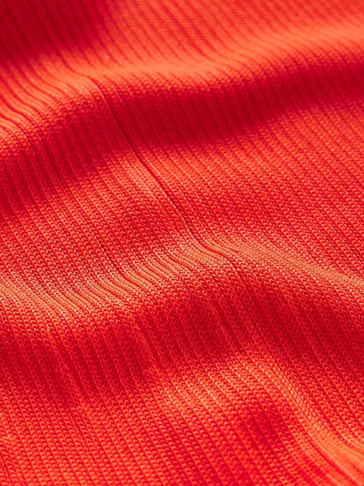 Boden Orange V-Neck Knitted Maxi Dress - Image 7 of 7