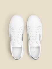 Sosandar Silver Side Stripe Detail Basic Trainers - Image 3 of 3