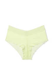 Victoria's Secret PINK Lime Cream Green Cheeky No Show Lace Knickers - Image 1 of 1
