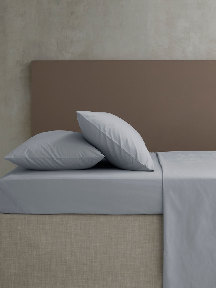 Catherine Lansfield Grey Percale Extra Deep Fitted Sheet - Image 1 of 3