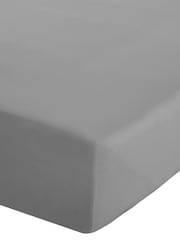 Catherine Lansfield Grey Percale Extra Deep Fitted Sheet - Image 3 of 3