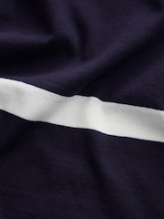 Navy/White Stripe Crew Neck Long Sleeve Top - Image 3 of 3