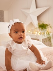 White Lace Trim Baby Socks 3 Pack (0mths-2yrs) - Image 1 of 16