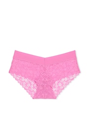 Victoria's Secret PINK Fuchsia Pink Hipster No Show Lace Knickers - Image 3 of 3