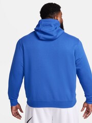 Nike Royal Blue Club Pullover Hoodie - Image 5 of 10