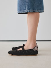 Black Forever Comfort® Sneakerina Flats - Image 3 of 12