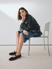 Black Forever Comfort® Sneakerina Flats - Image 4 of 12