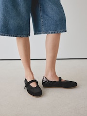 Black Forever Comfort® Sneakerina Flats - Image 5 of 12