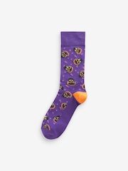 Bright Dogs Fun Pattern Socks 8 Pack - Image 3 of 9