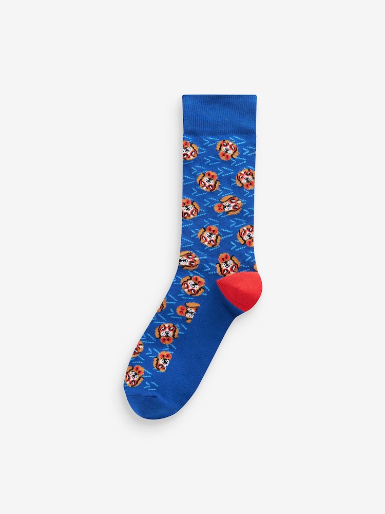 Chiens brillants - Lot de 8 paires de chaussettes à motif amusant - Image 6 of 9
