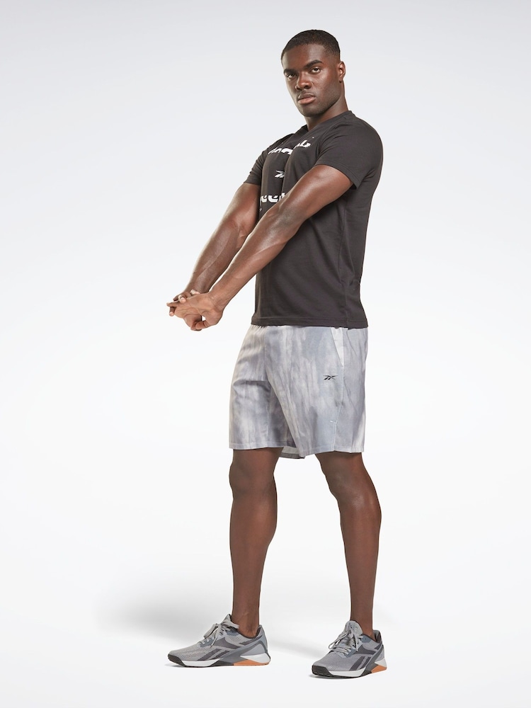 Reebok Tech Style 60/40 Graphic Grey T-Shirt - Image 2 of 4 Reebok Tech Style 60/40 Graphic Grey T-Shirt - Image 2 of 4