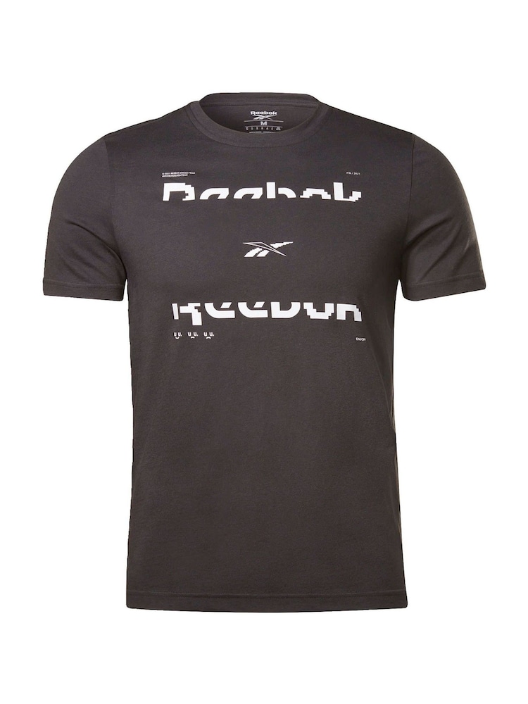 Reebok Tech Style 60/40 Graphic Grey T-Shirt - Image 4 of 4 Reebok Tech Style 60/40 Graphic Grey T-Shirt - Image 4 of 4