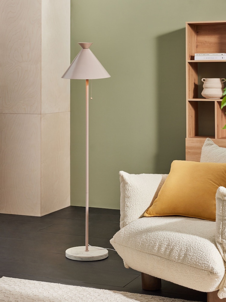 MADE.COM Natural Taupe Gunner Floor Lamp - Image 1 of 3
