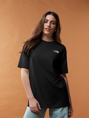 The North Face Black Oversized Simple Dome 100% Cotton T-Shirt - Image 1 of 5