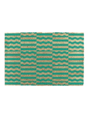 Artsy Mats Green Elizabeth Olwen Green Wave Coir Doormat - Image 13 of 13