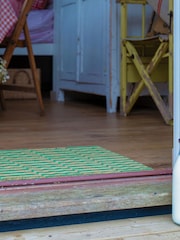 Artsy Mats Green Elizabeth Olwen Green Wave Coir Doormat - Image 4 of 13