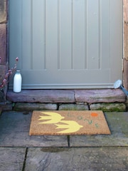 Artsy Mats Brown Elizabeth Olwen Swan Love Coir Doormat - Image 7 of 13