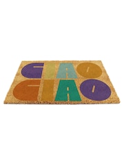 Artsy Mats Brown Elizabeth Olwen Ciao Ciao Coir Doormat - Image 11 of 13