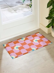 Artsy Mats Multi Elizabeth Olwen Floral Wave Pattern IndoorOutdoor Doormat - Image 2 of 4