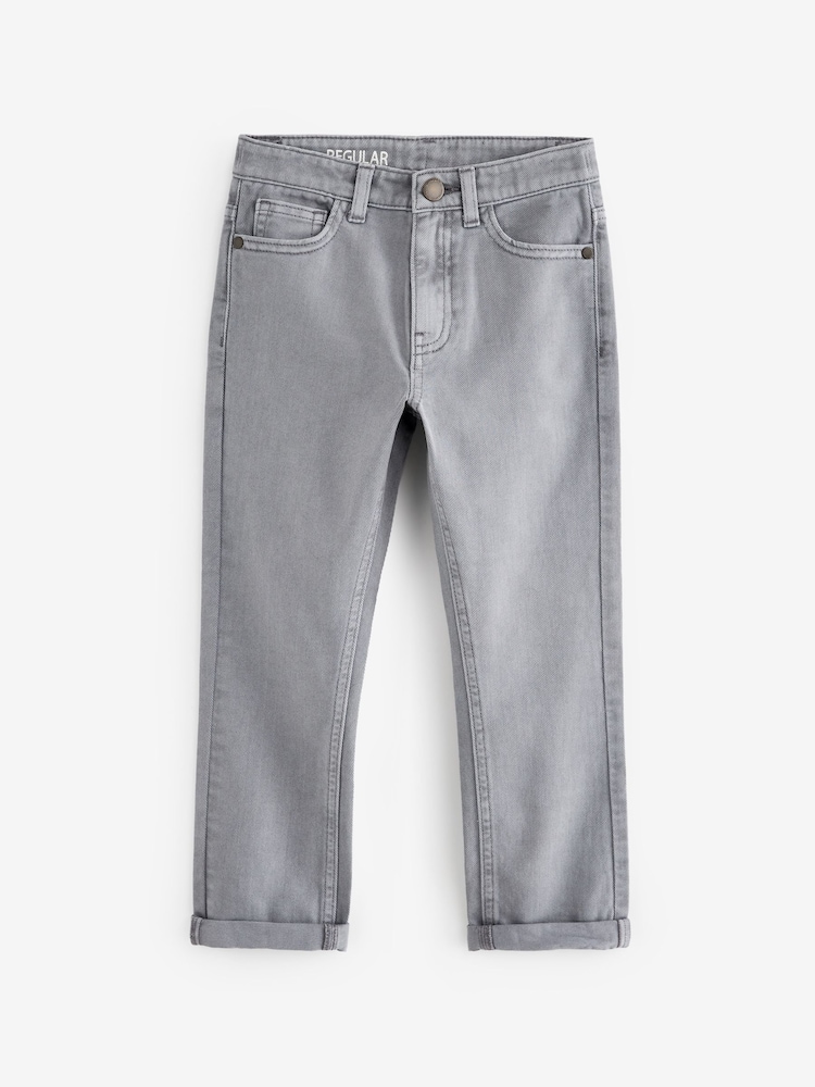 Blue Pale Regular Fit Cotton Rich Stretch Jeans (3-17yrs) - Image 4 of 6