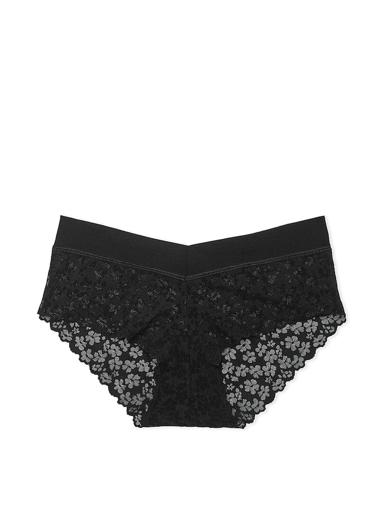 Victoria's Secret PINK Black Hipster No Show Lace Knickers - Image 3 of 3