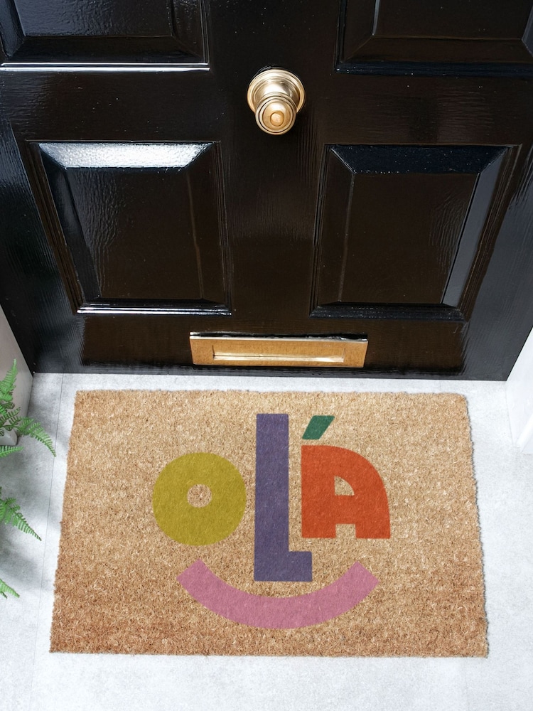 Artsy Mats Brown Elizabeth Olwen Ola Coir Doormat - Image 1 of 13 Artsy Mats Brown Elizabeth Olwen Ola Coir Doormat - Image 1 of 13