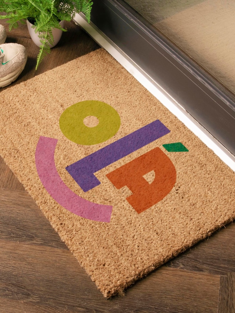 Artsy Mats Brown Elizabeth Olwen Ola Coir Doormat - Image 2 of 13 Artsy Mats Brown Elizabeth Olwen Ola Coir Doormat - Image 2 of 13