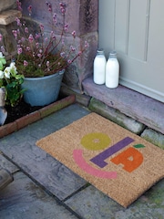 Artsy Mats Brown Elizabeth Olwen Ola Coir Doormat - Image 3 of 13