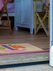 Artsy Mats Brown Elizabeth Olwen Ola Coir Doormat - Image 4 of 13