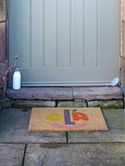 Artsy Mats Brown Elizabeth Olwen Ola Coir Doormat - Image 7 of 13