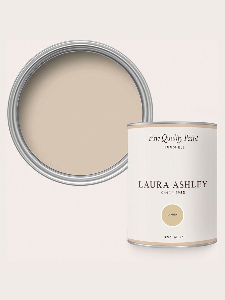 Laura Ashley Beige Linen Eggshell 750ml Paint - Image 4 of 4