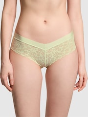 Victoria's Secret PINK Lime Cream Green Hipster No Show Lace Knickers - Image 1 of 3