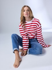 Mid Blue Denim Stretch Boyfriend Jeans - Image 2 of 5