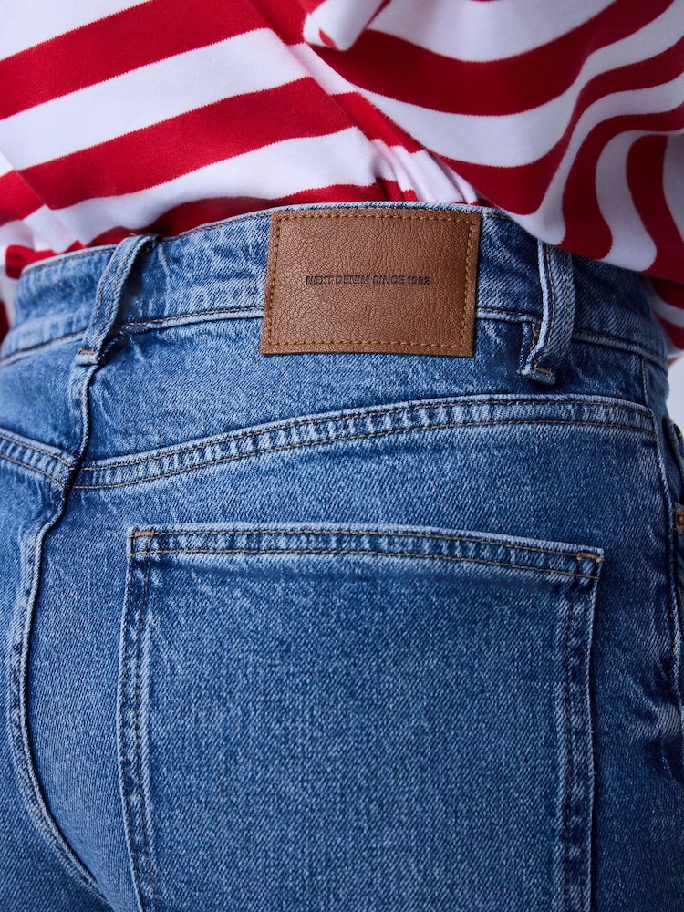 Mid Blue Denim Stretch Boyfriend Jeans - Image 5 of 5 Mid Blue Denim Stretch Boyfriend Jeans - Image 5 of 5