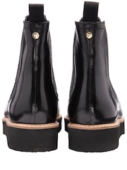 Ravel Black Leather Ankle Boots - Image 3 of 4