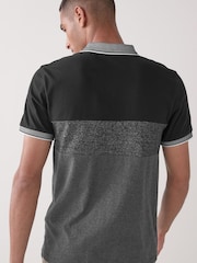 Charcoal Grey Colourblock Polo Shirt - Image 2 of 5