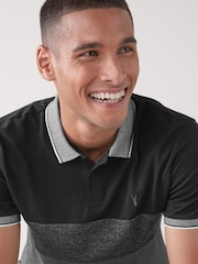 Charcoal Grey Colourblock Polo Shirt - Image 4 of 5