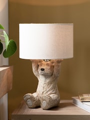 Natural Barnaby Bear Table Lamp - Image 1 of 8