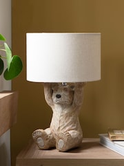 Natural Barnaby Bear Table Lamp - Image 2 of 8