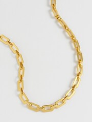 The Edit by Estella Bartlett Gold Tone The Edit Collection Square Link T-Bar Necklace - Image 3 of 5