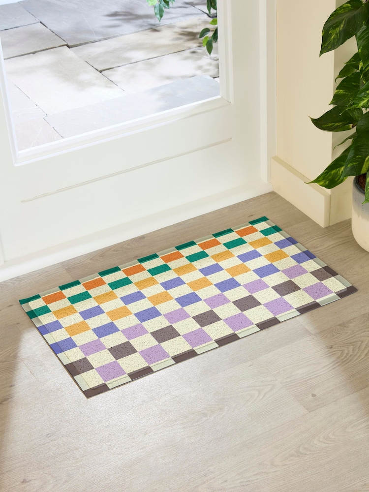 Felpudo Artsy Mats Elizabeth Olwen Cuadros Fade para interiores y exteriores - Imagen 2 de 4 Felpudo Artsy Mats Elizabeth Olwen Cuadros Fade para interiores y exteriores - Imagen 2 de 4